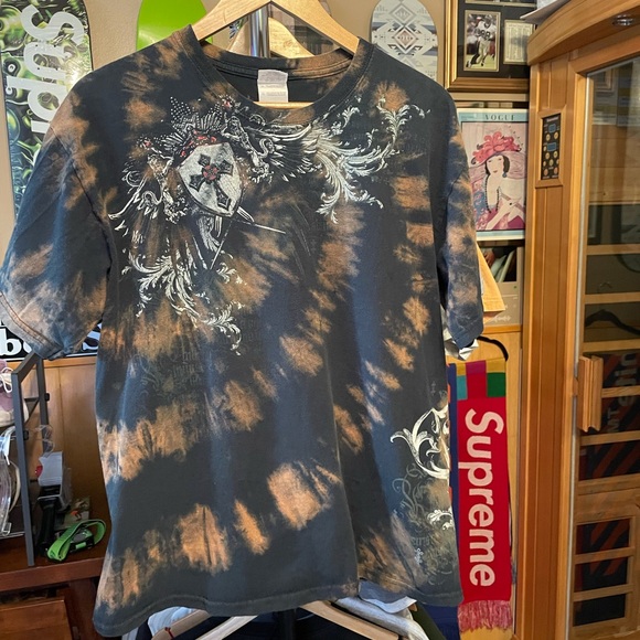 Custom one of one Celtic shield custom spiral shirt tie-dye one of one - Picture 1 of 8